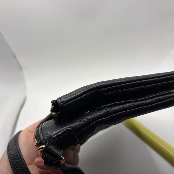 Certified Authentic Black Michael Kors Cross Body Handbag pebble leather - Picture 7 of 16